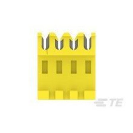 Te Connectivity Headers & Wire Housings Feed Thru Wo Tab 4P L.R. Yellow 20 Awg 3-640600-4